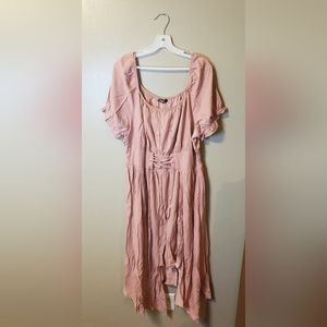 Shien Curvy 3xl Mauve pink under corset dress Streachy
